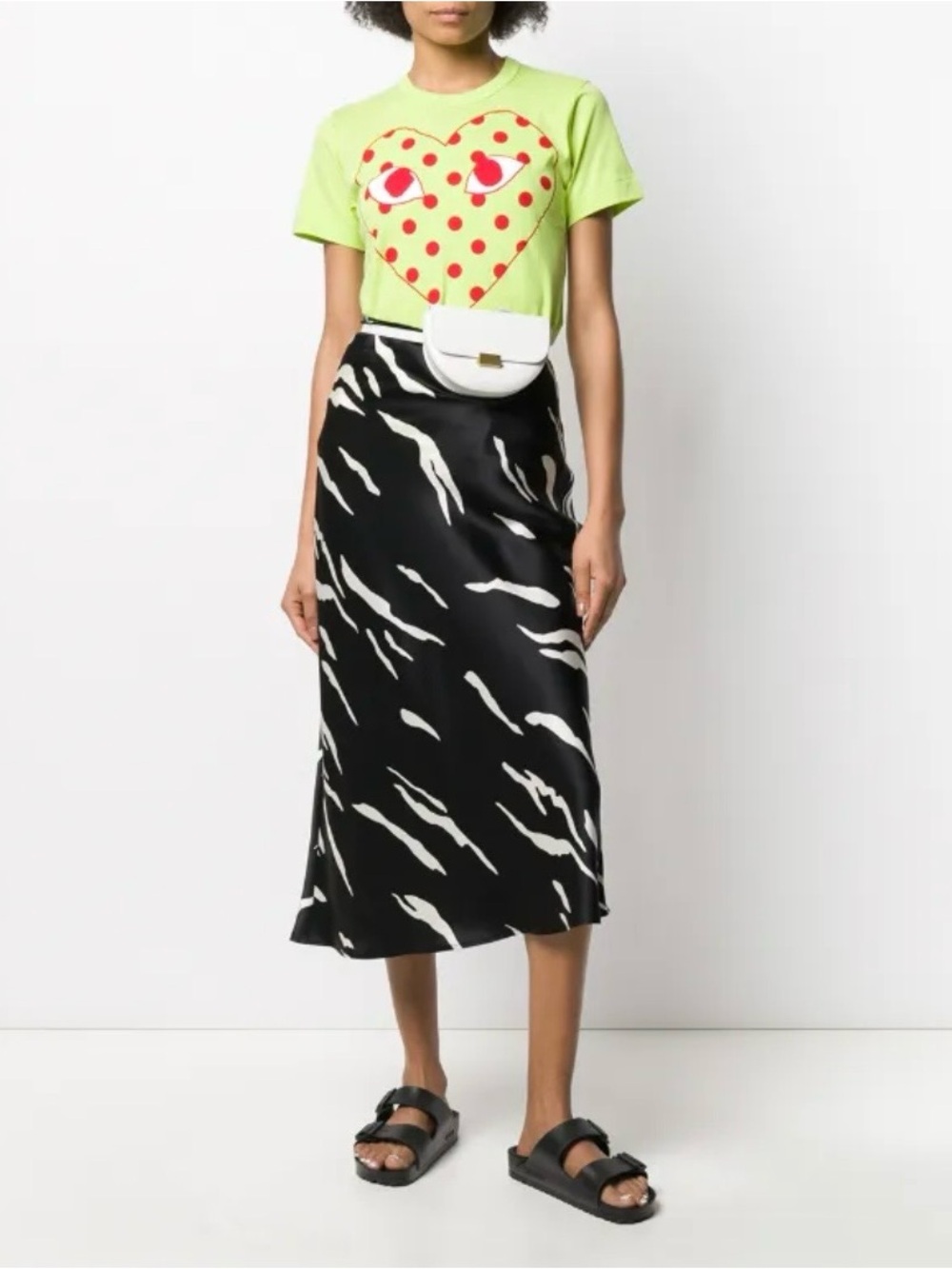 Comme des Garcons Play polka-dot heat print T-shirt NWT
